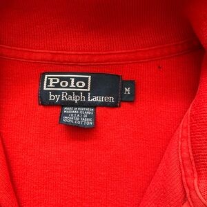 Vtg Ralph Lauren 1/4 zip sweater-made in USA-M(22.5x28x25.5)